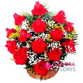Cesta com Rosas Premium