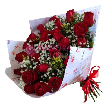 Mega Buquê 24 Rosas especial Love