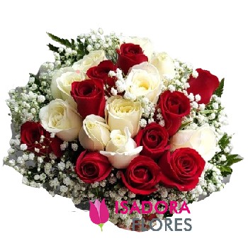 Buquê Duo com 20 Rosas