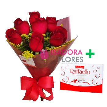 Buquê vermelho rose