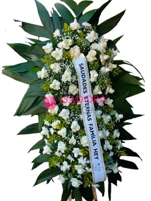 Coroa de flores paz